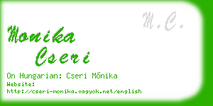 monika cseri business card
