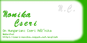 monika cseri business card